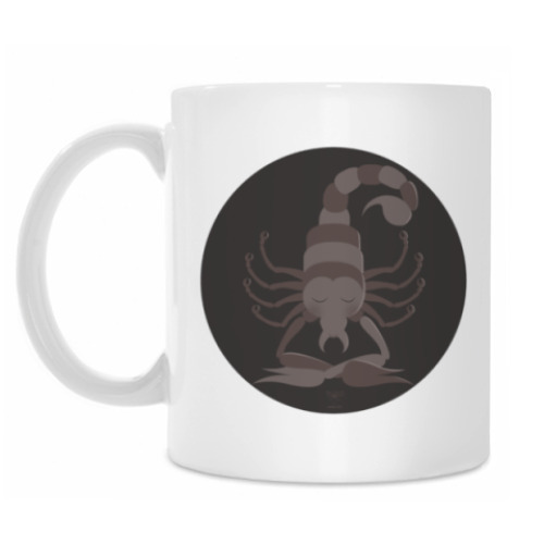 Кружка с принтом Animal Zen: S is for Scorpion