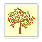 Магнит 6.5 x 6.5 см Яблоня