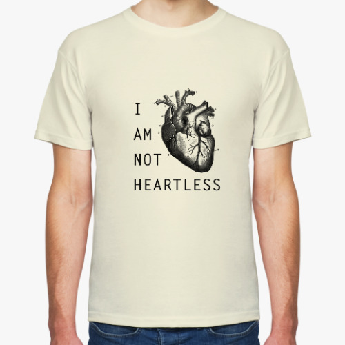 Футболка с принтом I am not heartless