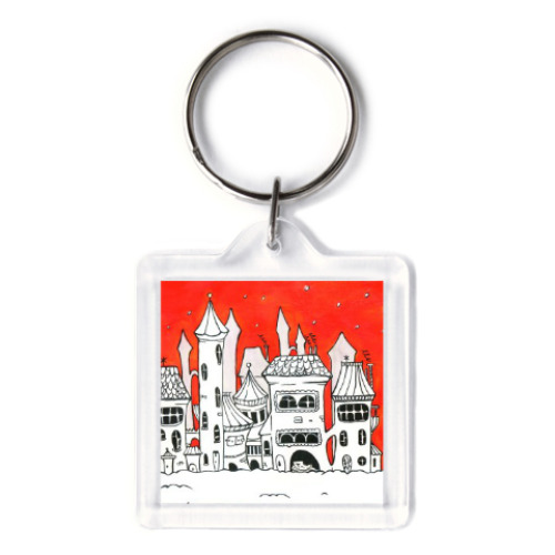 Брелок с принтом Рождественское настроение