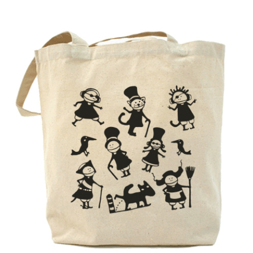 Сумка шоппер с принтом 'Поребрик'