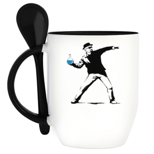 Кружка с ложкой с принтом Breaking Bad