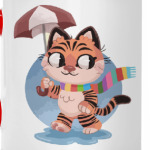 Кот под зонтом