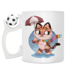 Кружка с футбольным мячиком
