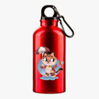 Металлическая бутылка 400 мл UV-DTF