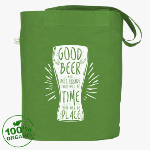 Сумка шоппер с принтом Весёлая кружка (funny mug)