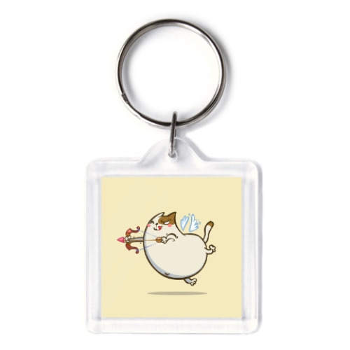 Брелок с принтом Амуркот — Пятничный Котик №42