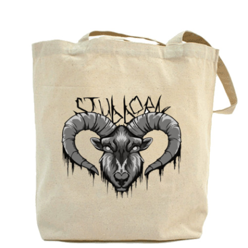 Сумка шоппер с принтом Stubborn