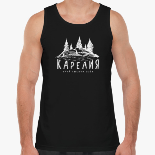Майка с принтом Карелия