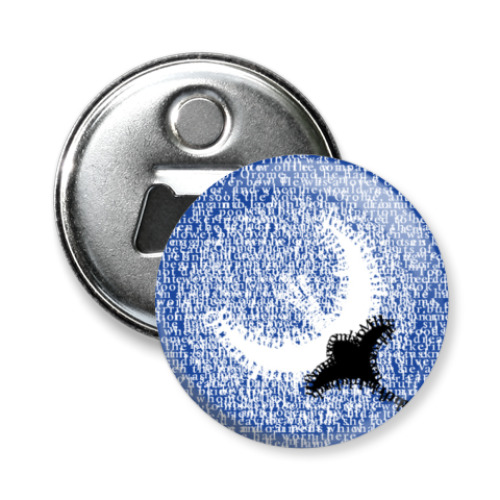 Магнит-открывашка с принтом цветок луны