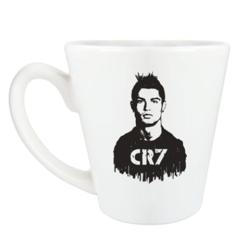 Чашка Латте с принтом Ronaldo