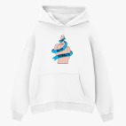 Толстовка худи оверсайз