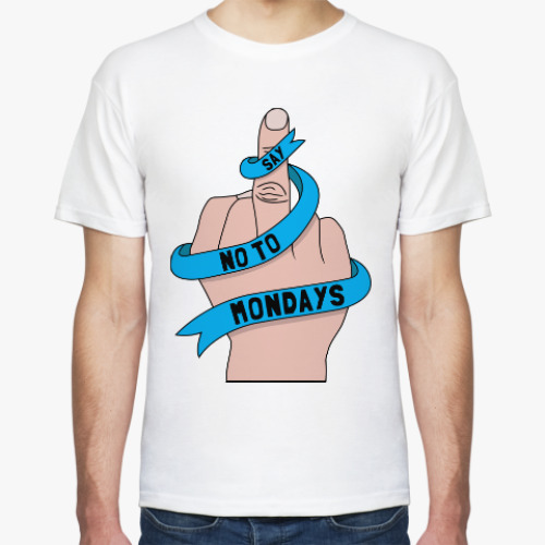 Футболка с принтом К черту понедельники