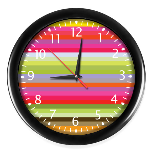 Настенные часы с принтом Флюид