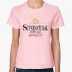 Классическая женская футболка Supernatural - Темный эль