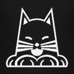 Прикольный кот. Бэтмен. Batman.