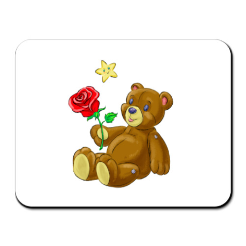 Коврик для мыши медведь