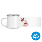 Кружка металлическая белая (круговая запечатка)