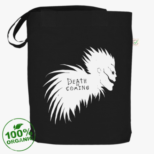 Сумка шоппер с принтом Death is coming