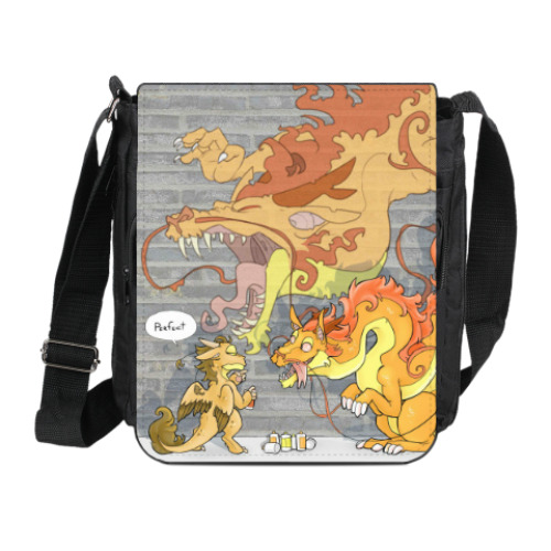 Сумка на плечо (мини-планшет) с принтом DragonMini