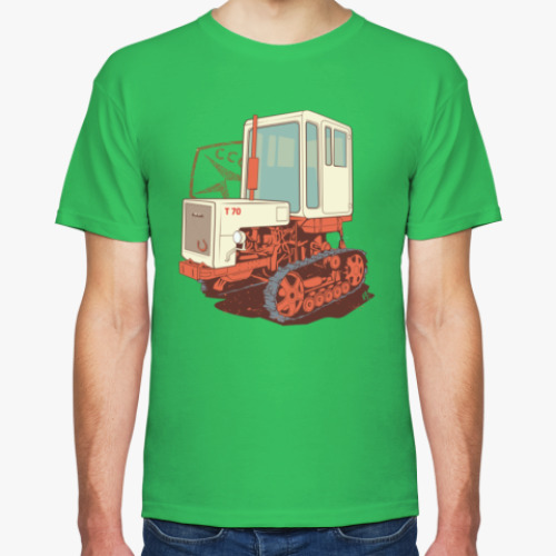 Футболка с принтом T70 Трактор