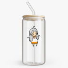 Банка с бамбуковой крышкой