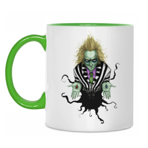 Кружка с принтом Битлджус