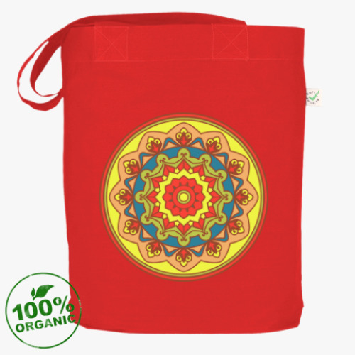 Сумка шоппер с принтом Мандала