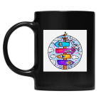 Кружка цветная UV-DTF