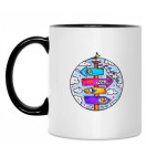 Кружка двухцветная