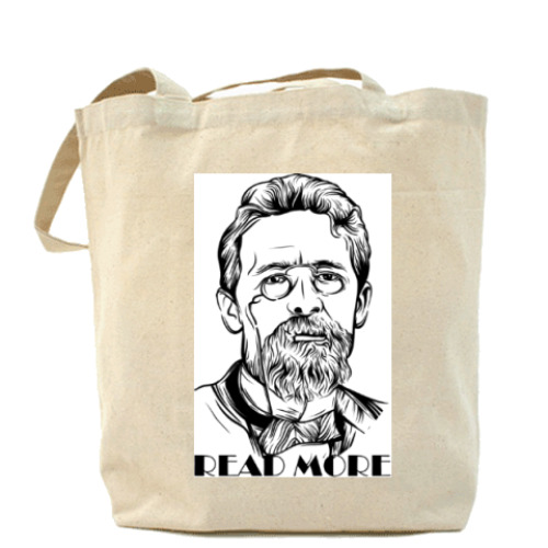 Сумка шоппер Чехов 'Read More'
