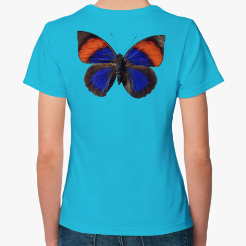 Женская футболка с принтом Крылья Бабочка