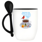 Кружка с ложкой