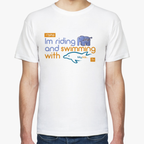 Футболка с принтом Php