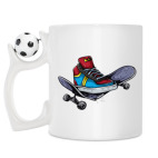 Кружка с футбольным мячиком
