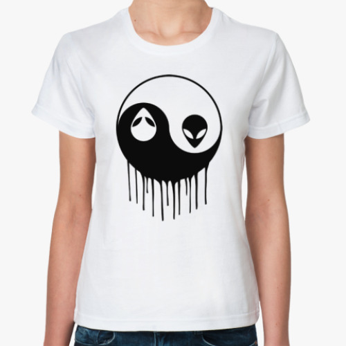Классическая футболка Alien Yin Yang