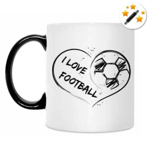Кружка-хамелеон Я люблю футбол