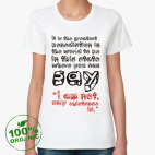 Женская футболка органик