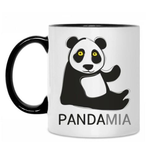 Кружка с принтом 'Панда'