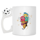 Кружка с футбольным мячиком