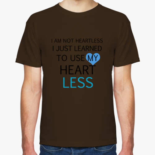 Футболка с принтом Use my heart less