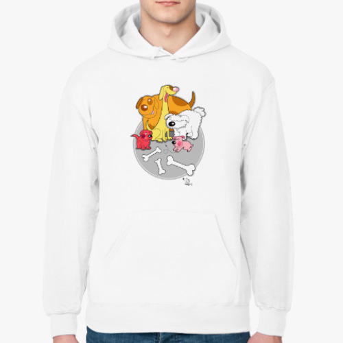 Толстовка худи с принтом Прогулка