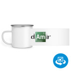 Кружка металлическая белая (круговая запечатка)