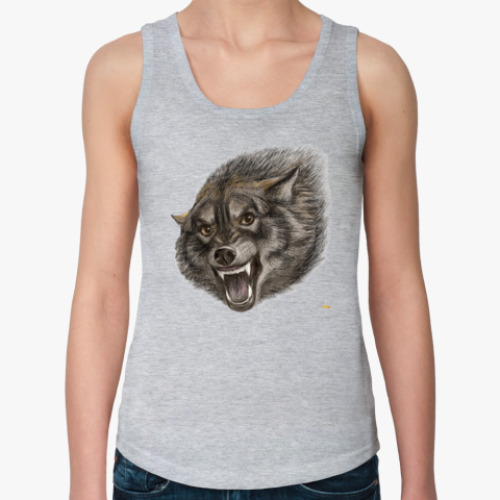 Женская майка Волк