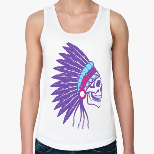 Женская майка с принтом Индеец