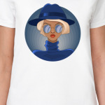 Девушка в шляпе, очки