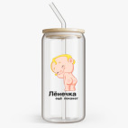 Банка с бамбуковой крышкой