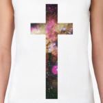 крест с текстурой galaxy