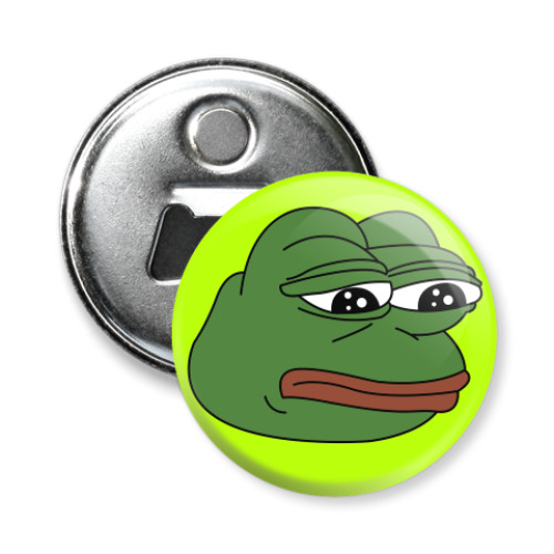 Магнит-открывашка с принтом Лягушонок Пепе