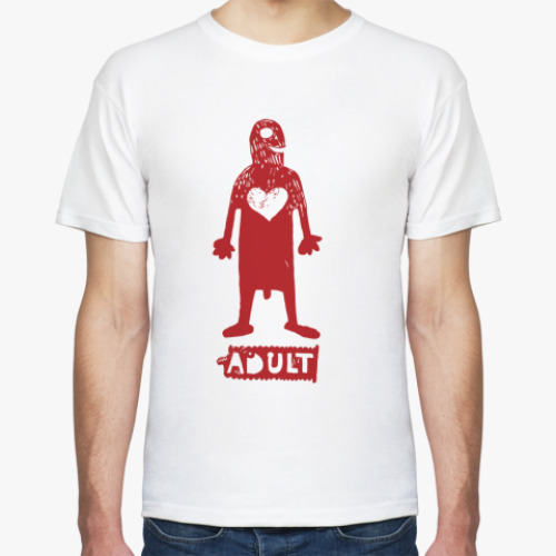 Футболка с принтом ADULT